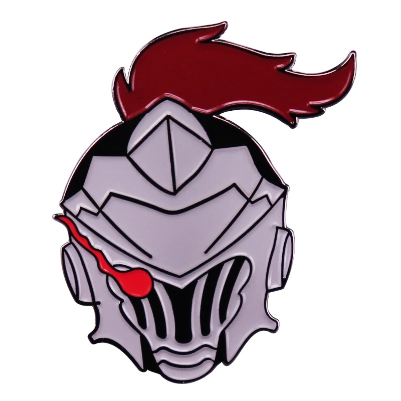 Manga Anime Goblin SLAYER Helm Brosche Emaille Pin Japanischen Dark Fantasy Licht Roman Serie