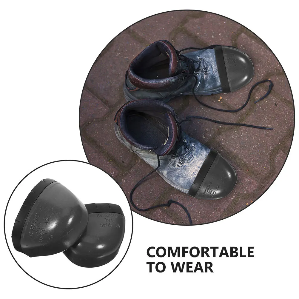 Anti-Crush Puncture Resistant Safety Shoe Toe Caps Universal Fit Plastic Rubber Work Protector For Men Women Labor