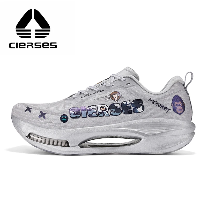 

CLERSES Air Cushion Full Palm Carbon Plate Running Shoes for men Lightweight Shock Absorbing Professional Marathon Sneakers