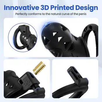 Mužský pás cudnosti na penis s análními kolíky, nastavitelný pás cudnosti ve 3 velikostech, klec na penis, BDSM, bondage, sexuální hračky pro muže 8 nejlepší prodej sissy v kleci - №5