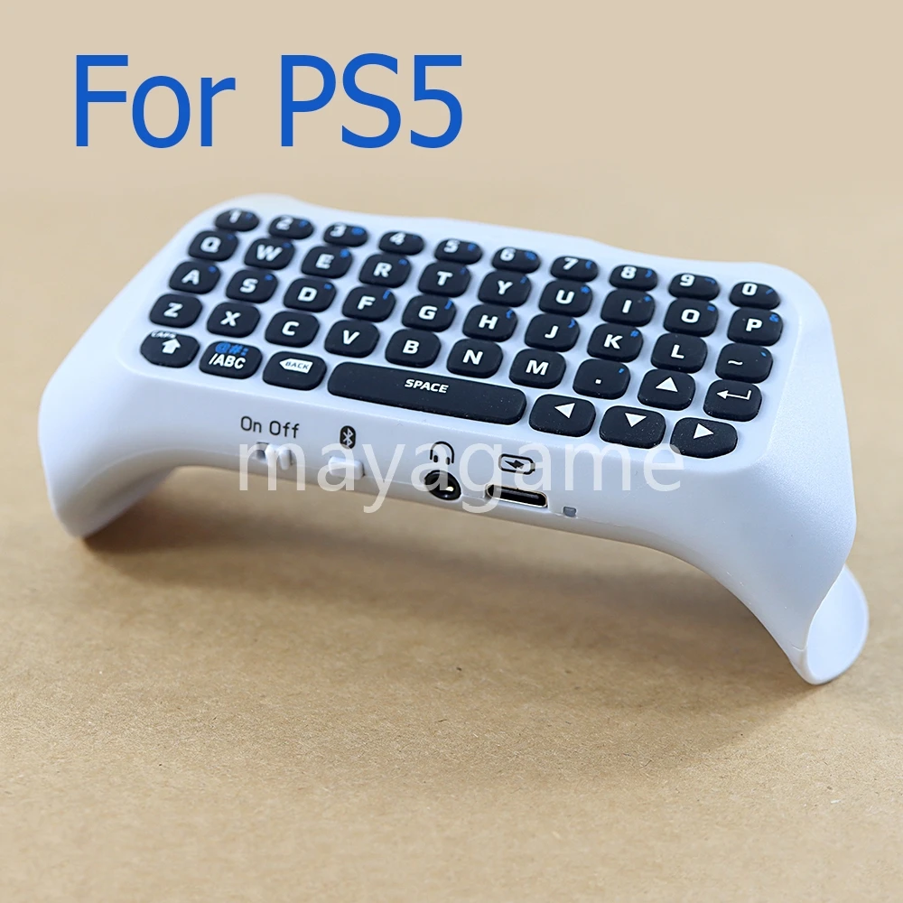 1pc Wireless Keyboard for PS5 Controller Handle Bluetooth External Keyboard for Playstation5 ChatPad