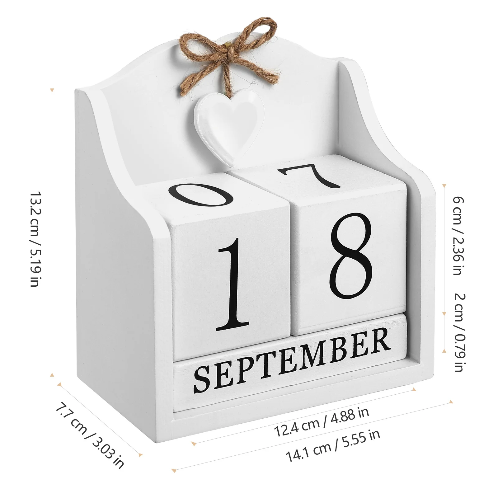 1 шт. деревянный календарь винтажный деревенский европейский стиль настольный вечный календарь блок украшение настольный орнамент