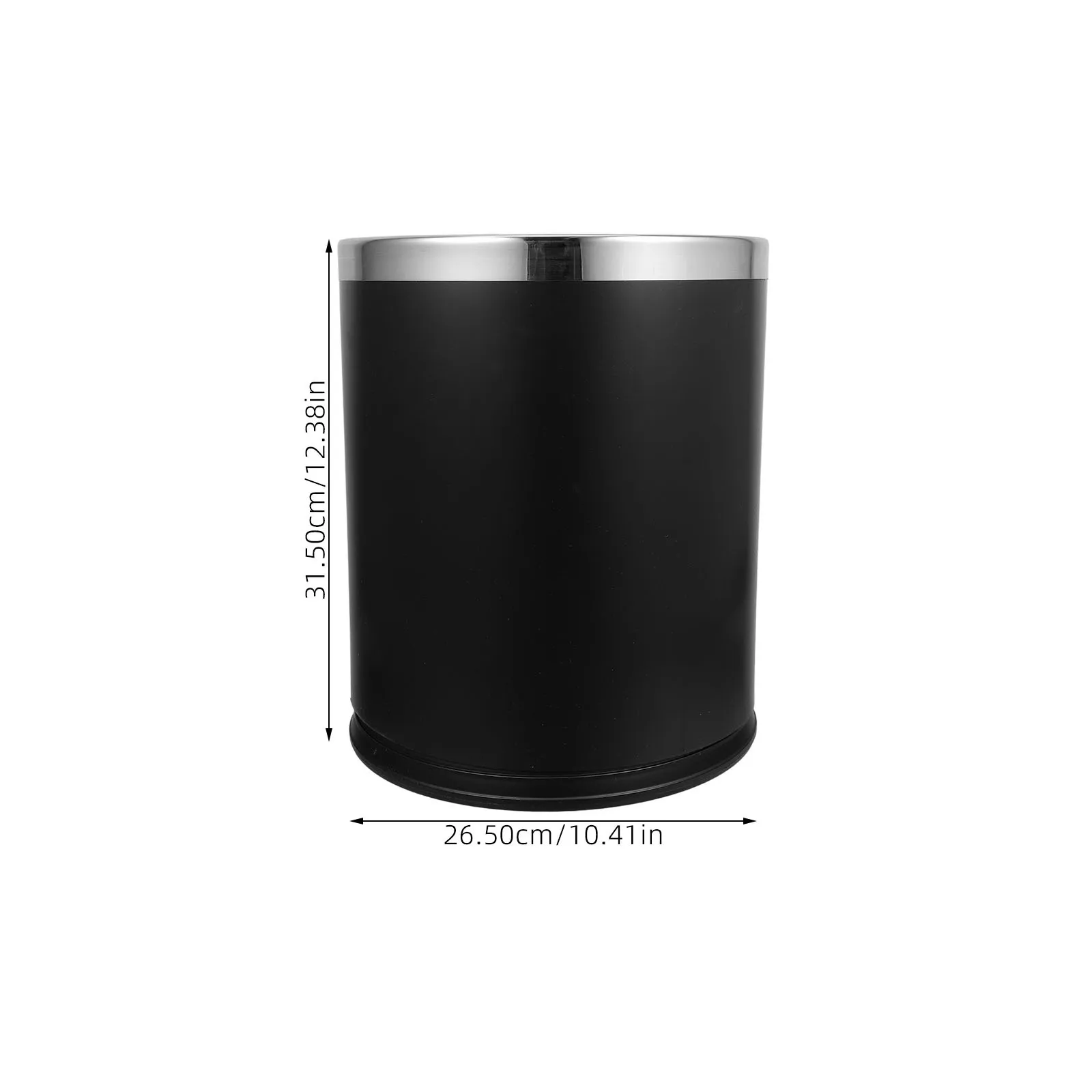 سلة مهملات بطبقة مزدوجة سعة 18 لترًا، هيكل حديد PP قوي، سلة نفايات زخرفية سهلة التنظيف لغرفة نوم المطبخ والحمام في الفندق #3