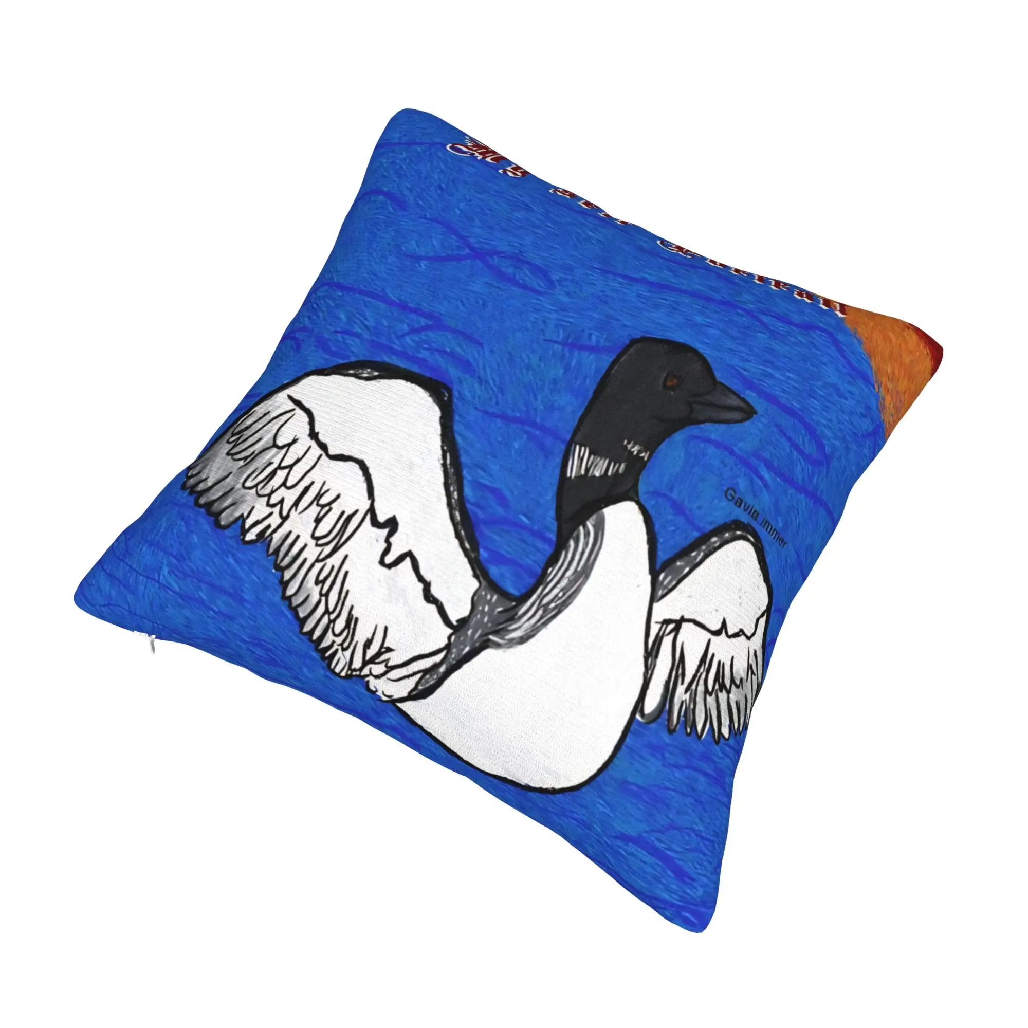 Heated Rivalry My self Portrait common loon  Square Pillow Case Polyester Decorative Pillow  Casual Pillowcase