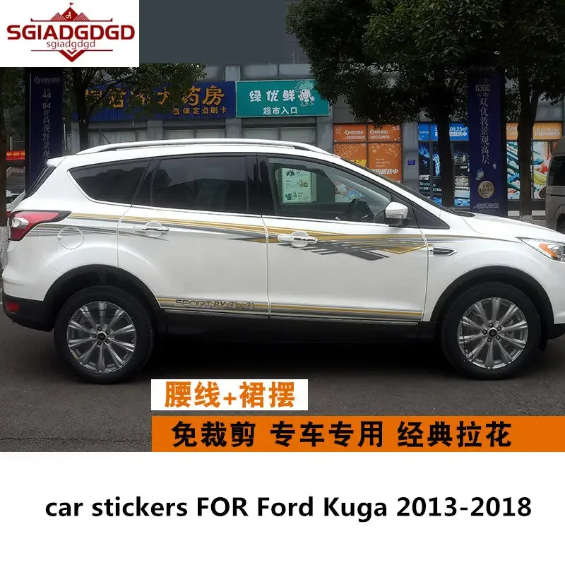 FOR Ford Kuga 2013-2018 car stickers body decoration off-road sports personalized fashion custom decals