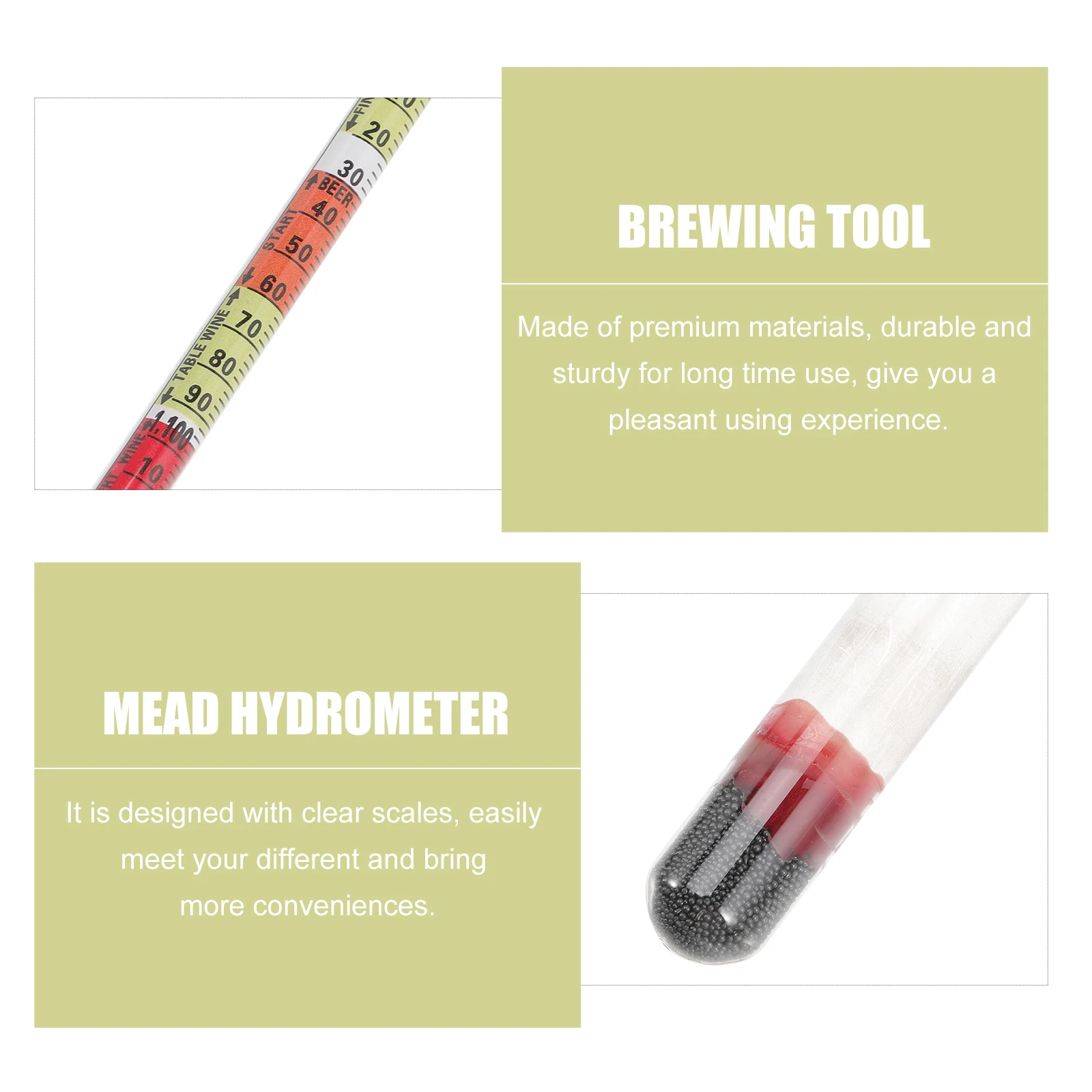 

Sugar Meter Set Brewers Hydrometer Brewing Kit Test Equipment Hydrometers American Style