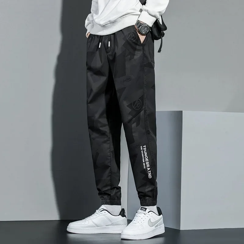 

Камуфляжный мужской спортивный комбинезон, мужские повседневные брюки с плотной талией