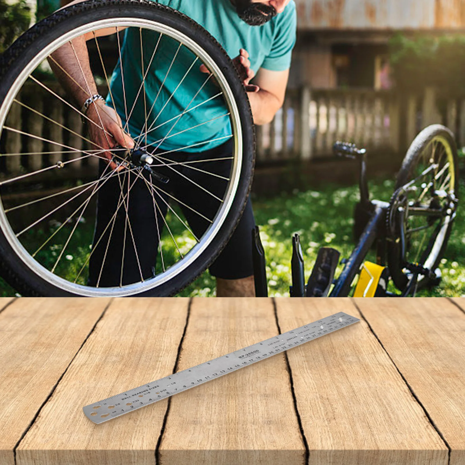 Multi Purpose Stainless Steel Radius Measuring For ruler for Hub Axle Positioning and Precise Part Measurements