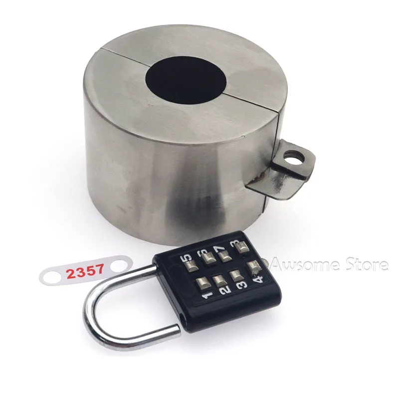 Serrure de robinet - Verrouillage du robinet avec combinaison - Multifonction - Anti-vol et économie d'eau - Couvercle de protection du robinet en acier inoxydable pour l'extérieur - 7,6 x 4 cm