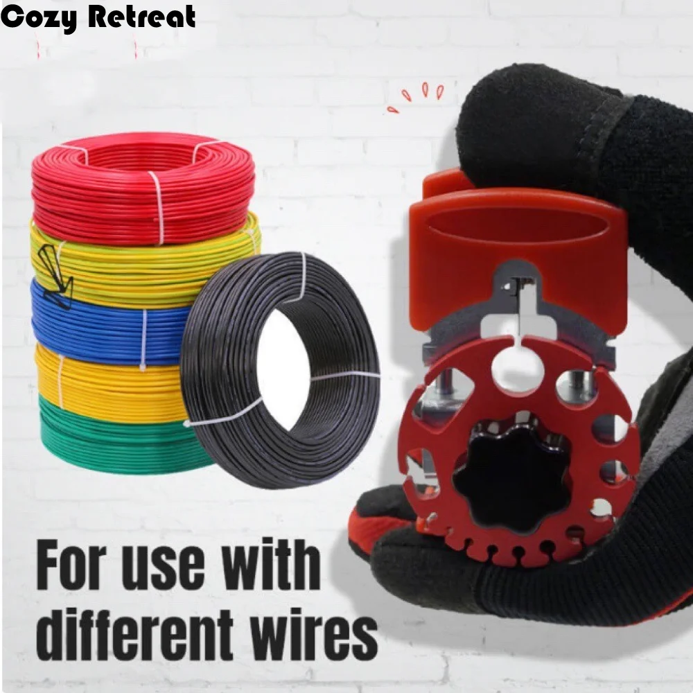 

Sturdy Handheld Wire Stripper Tool Copper Wire Versatile Stripping Machine Iron Nickel Plating Plastic On-The-Go Stripper Quick
