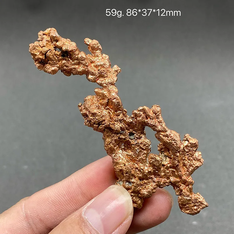 

100% Natural Gold Shaped Unique Copper Mineral Specimen Healing Crystal Home Decor Collectibles