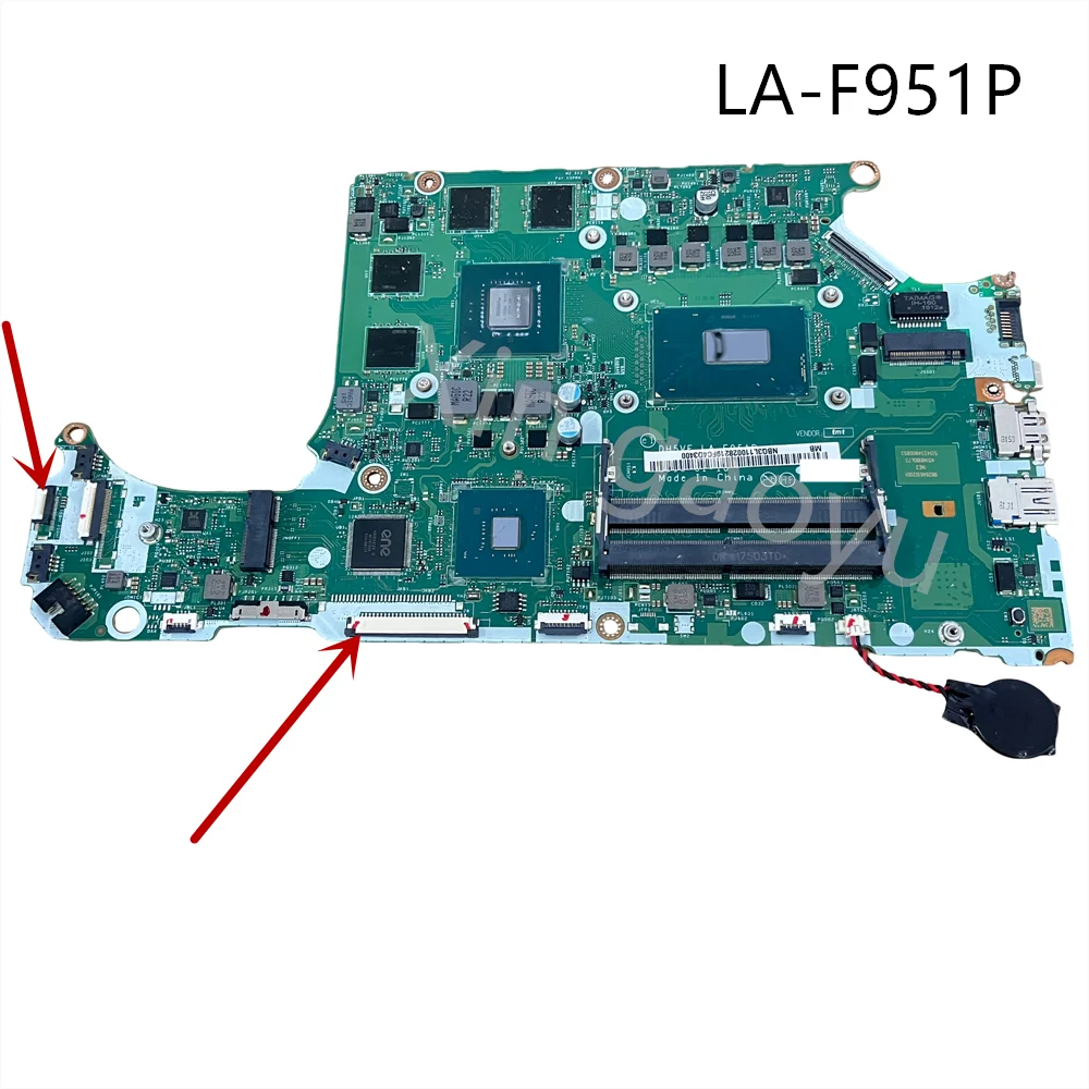 

LA-F951P оригинальная материнская плата для Acer Nitro 5 AN515 AN515-53 AN515-52 i7 i5 NB.Q3E11.001 NB.Q3L11.002 NB.Q3E11.002 100% тест