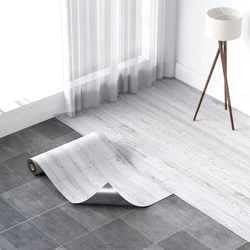 40CM Thickened Self-adhesive Wood Grain Floor Stickers Modern Waterproof Stickers Kitchen Living Room Floor Decoration Stickers