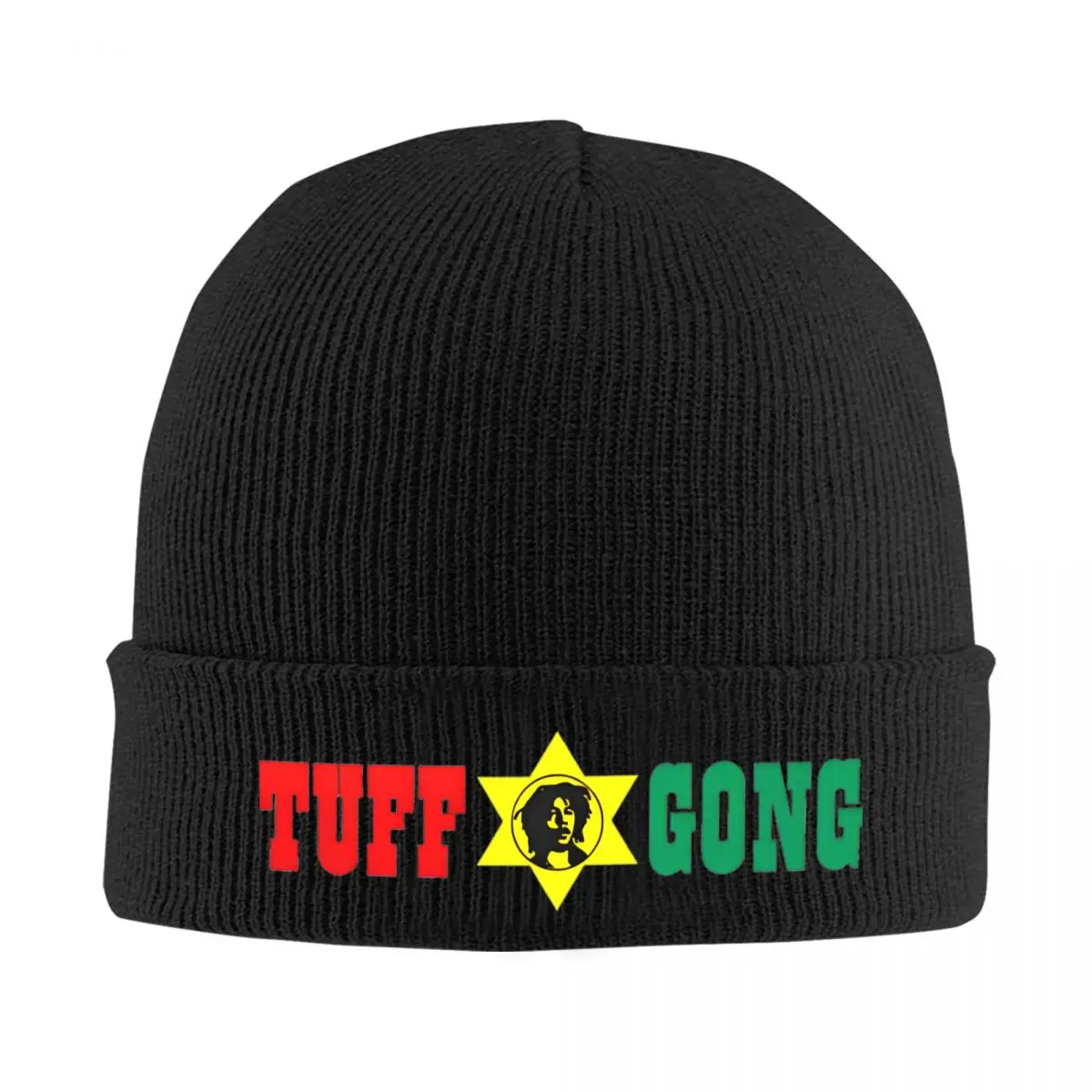 Tuff Gong Bob Marley Logo Hats Autumn Winter Beanies Warm Cap Men Women Skullcap