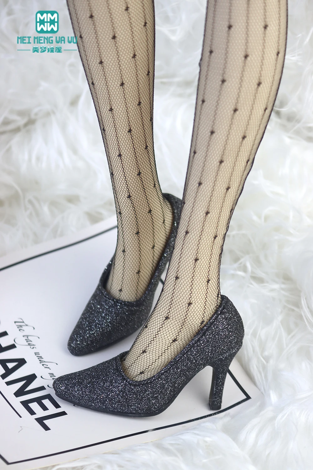 BJD Doll Leather Shoes 58-60cm 1/3 SD DD Toy Ball Joint Doll Fashion Pointed Toe Heel Gift for Girls