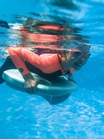 Asiwo Swimming Electric Water Kick Board with 60 Mins Running Time for Children &Adults