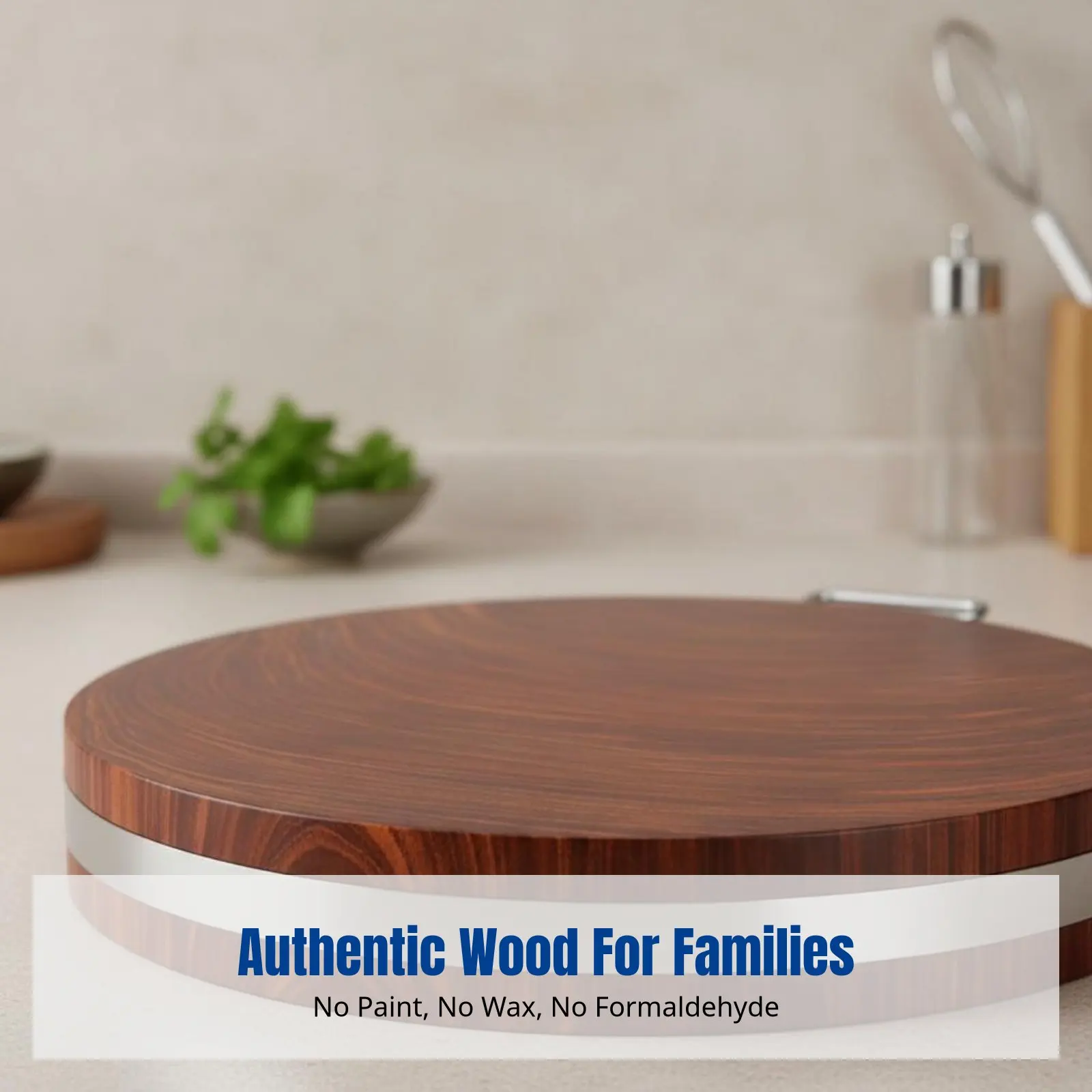 Ironwood Chopping Board, Microbial Resistant, Thickened, Kitchen Cutting Board, Double-Sided, No Paint, Healthy