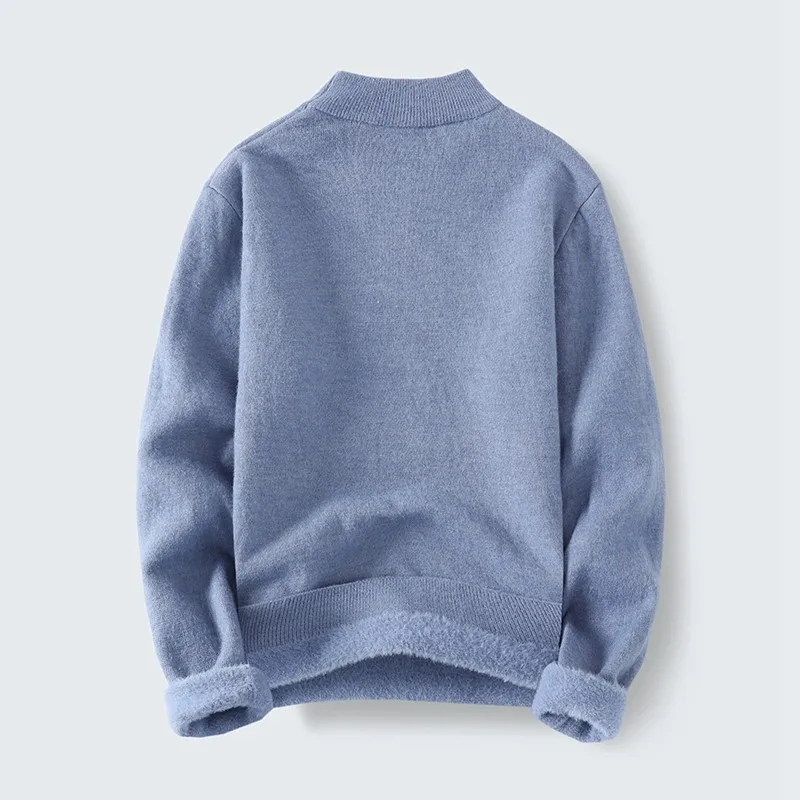 

Оксамитовый вязаный свитер на подкладке Fce, большой размер, повседневный, удобный, дышащий, теплый, на осень и зиму