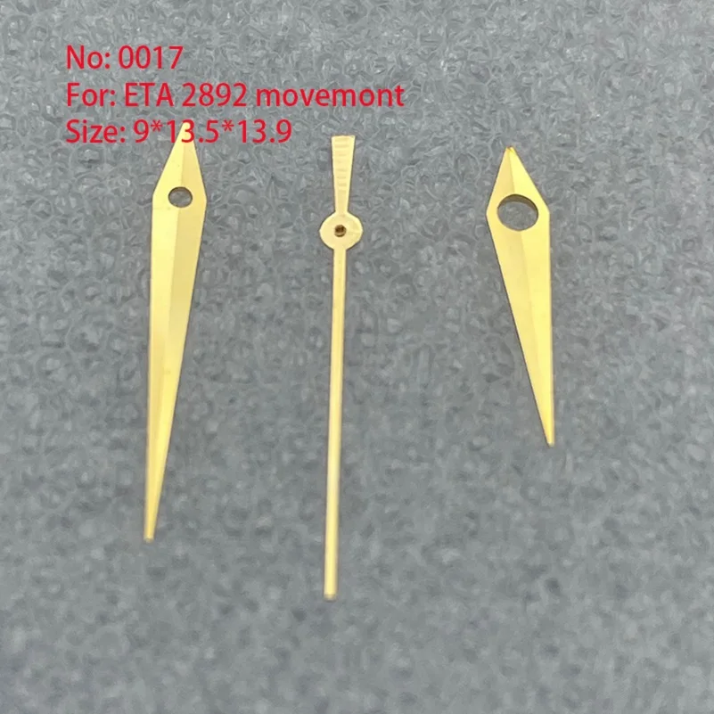 時計アクセサリーはのための適切な2824 2834 2846 2892運動の時計ポインターサイズ9ミリメートル × 13.5ミリメートル × 13.9ミリメートルアクセサリー時計の針