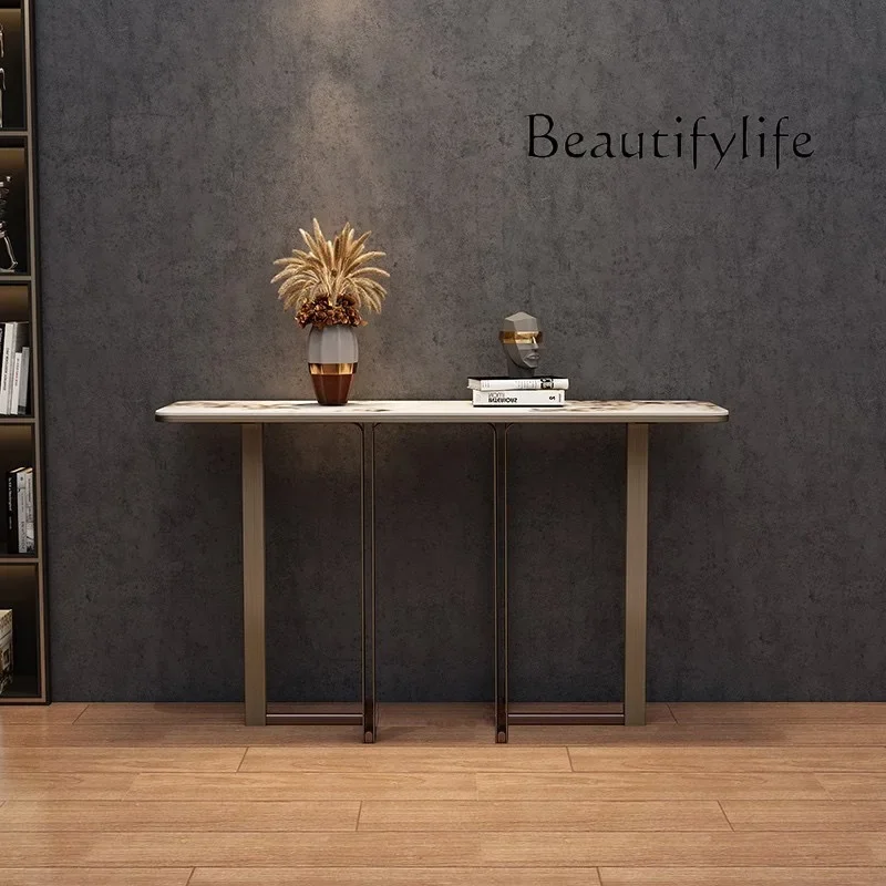 

BJ French Modern Console Table Luxury Elegant Trendy Simple Console Table For Hallway Porch Woonkamer Tafel Marmer Furniture