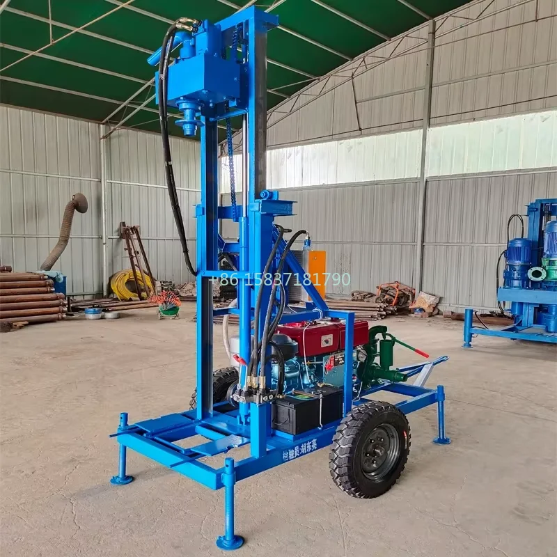 Low Cost 100M Small Portable Drilling Rig Machine Multifunctional Water Well Drilling Rig Construction Mini Drill Rig for Turkey