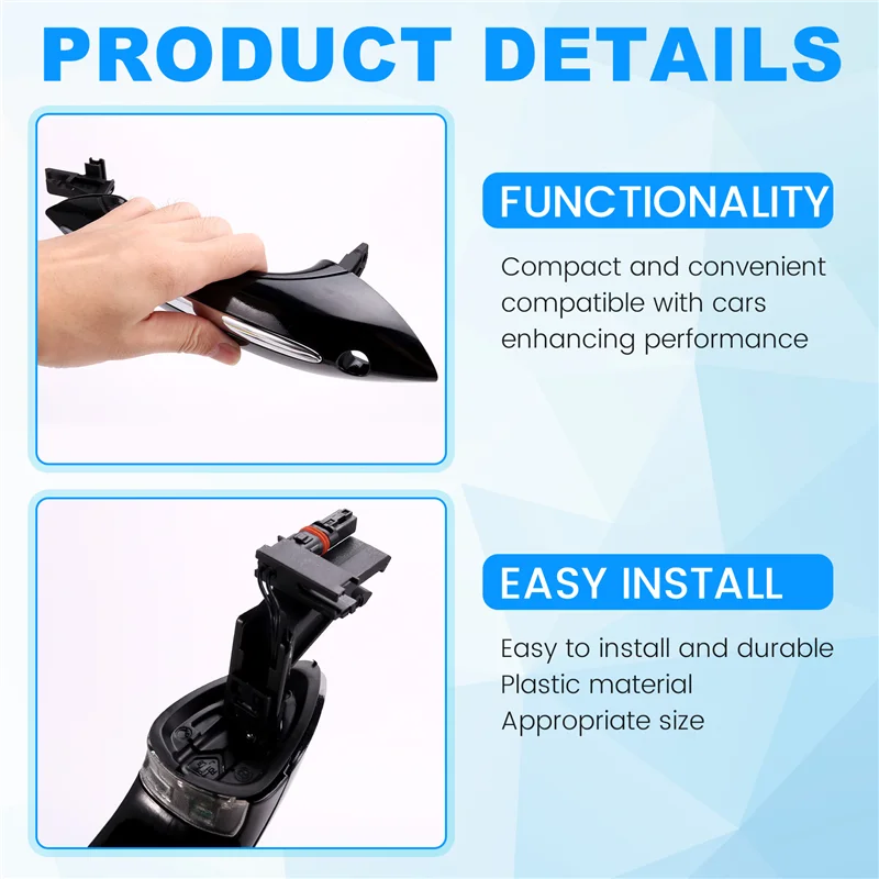 

4Pc Exterior Door Handle+Light For BMW 5 6 7 Series F07 F10 F11 F06 F12 F13 F01 F02 F03 F04 51217276243 51217231929 LHD-A67F