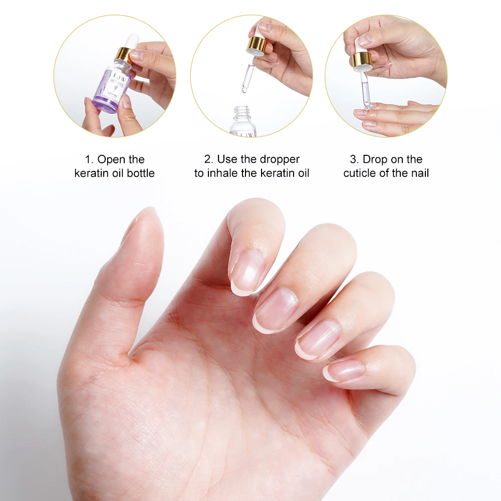 Olio rivitalizzante per cuticole EJW - Olio idratante per cuticole riparate - Rimedio per pelle danneggiata e unghie sottili - Latte e miele