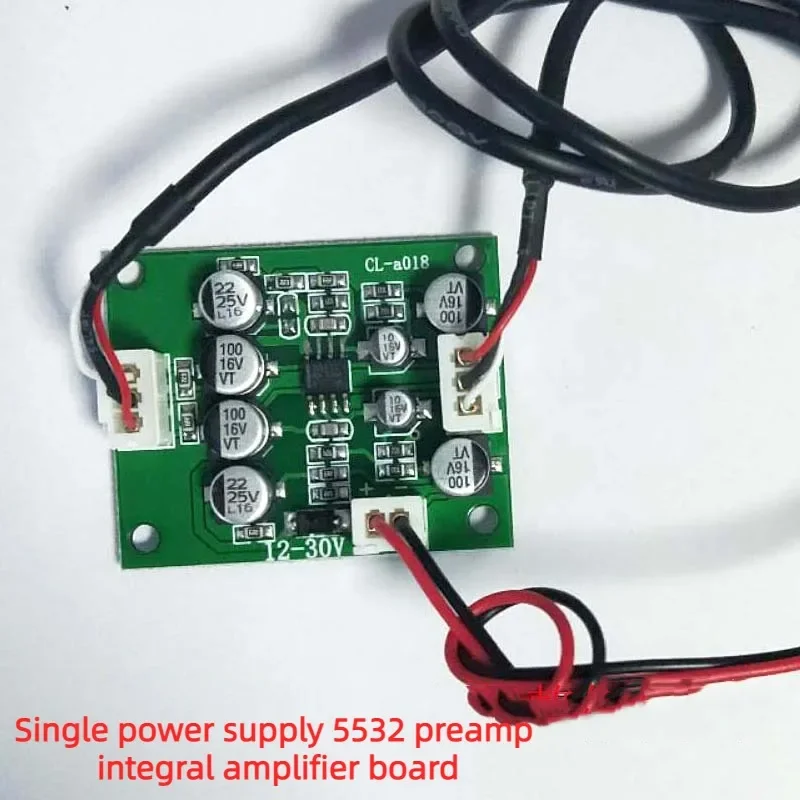 Single Power Supply 5532 Dual-channel Audio Preamplifier Modified Op Amp Preamp Amplifier Circuit Amp Board