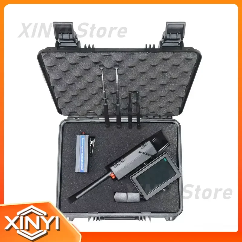 Long Range 3D Metal Detector for Treasure Hunting with LED Display for Gold Silver Gem Diamond Detection Range 0-1200M