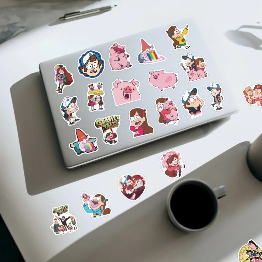 10/30/50PCS Cartoon GravityFalls Graffiti Stickers Exquisite Decals Ipai Diary Laptop Guitar Skateboard Stickers Wholesale