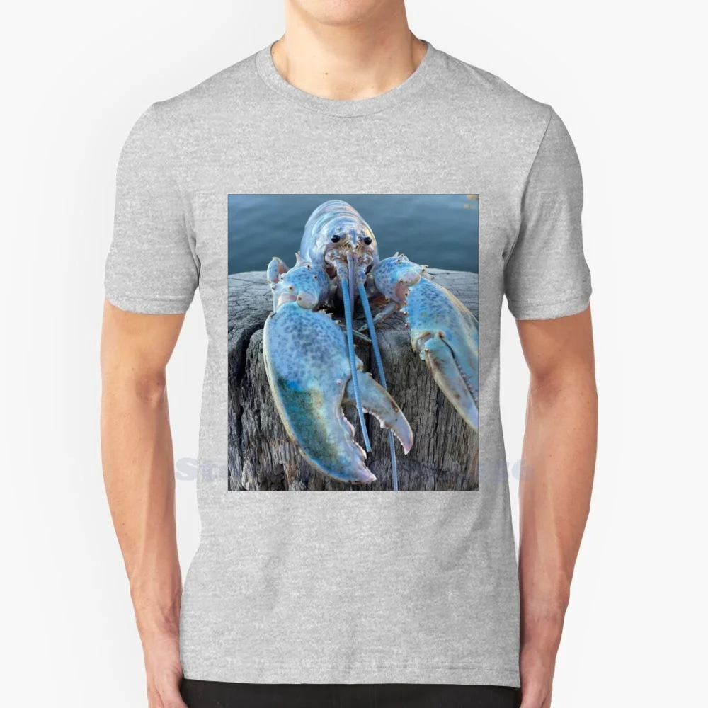 Blue Lobster Jumpscare Meme High-Quality 100% cotton T-Shirt