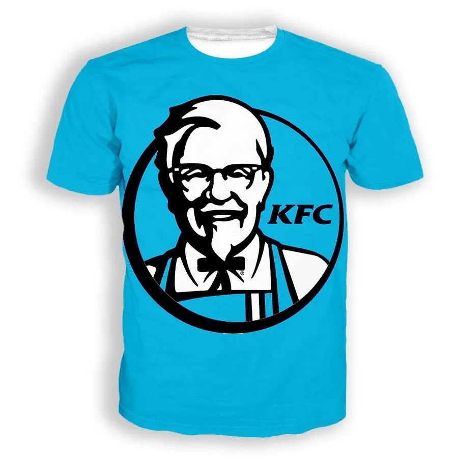 

New 3D Print Causal Clothing KFC Pattern Fashion Men Women T-shirt Plus Size Size S-7XL Four Seasons Casual