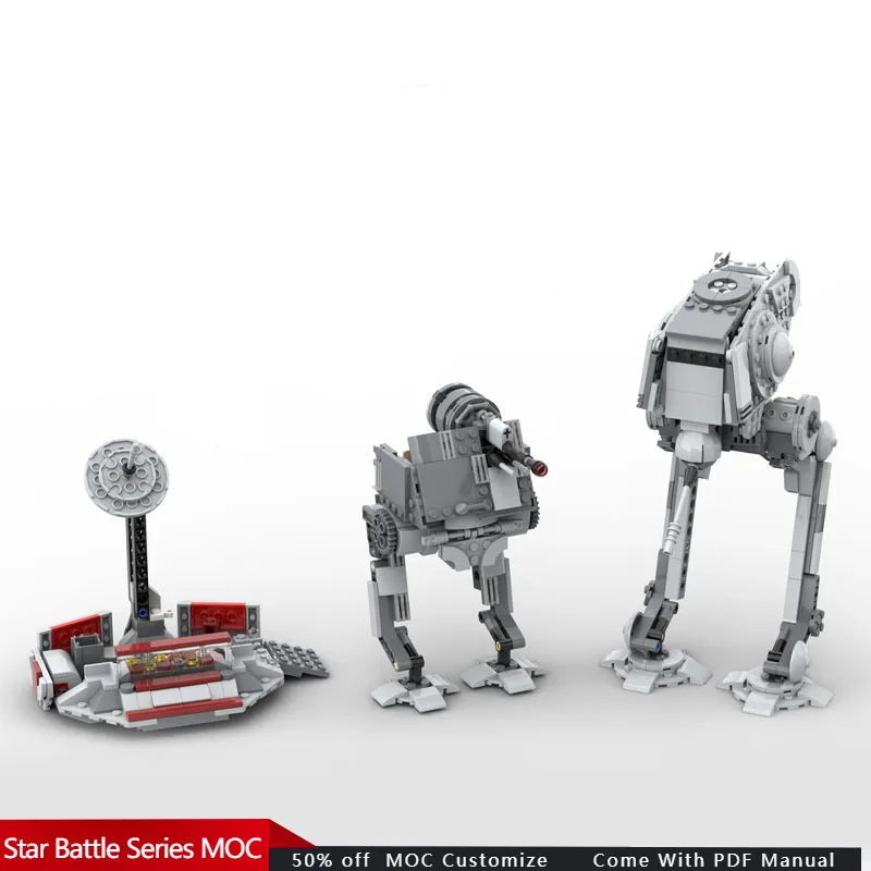 

768 PCS Space War AT-DP, AT-DT Forward Command Center Alternate Models from 1x AT-TE 75337 MOC Customize DIY Festival Toy Gift