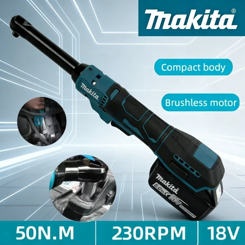 

Беспроводной гайковерт Makita с бесщеточным двигателем, многофункциональный, с регулируемой скоростью, для аккумуляторов Makita
