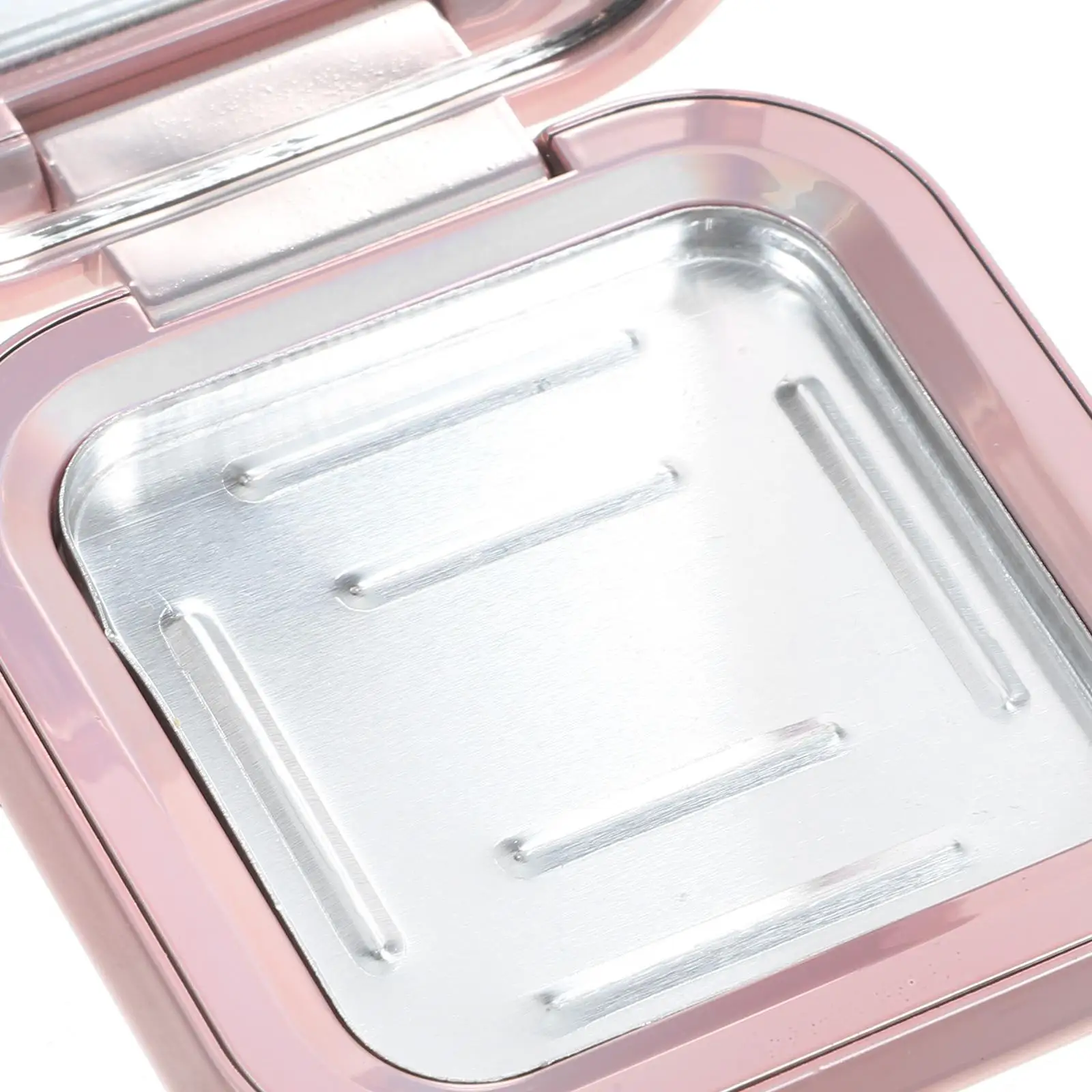 2 ชิ้น Blush Case อายแชโดว์ที่ว่างเปล่ากระป๋องแต่งหน้าถาดรอบปรับแต่ง Palette Blusher Abs