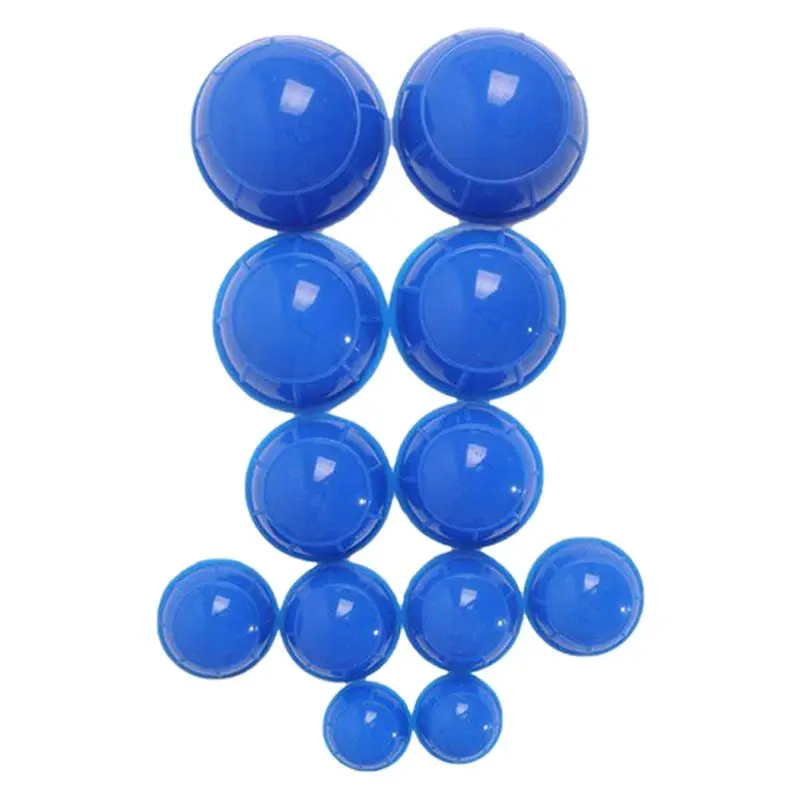 AT21-60Pcs Blue Health Care Vacuum Cupping Cups Silicone Suction Cup Massage