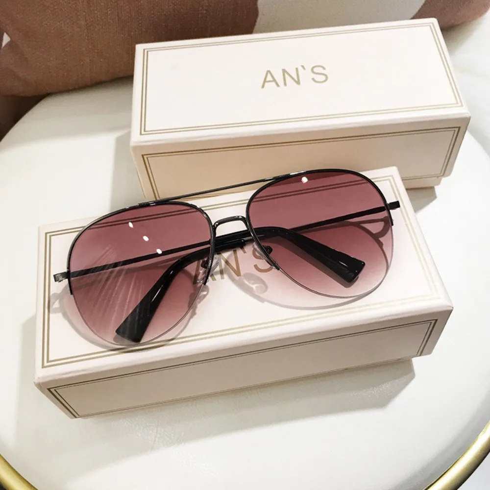 

Fashion Sunglasses for Women Men Pilot Round Gradient Mirror Glasses Oculos Lentes Brand Design Anti-reflective Lentes De Sol