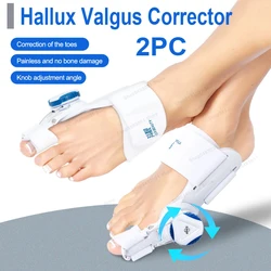 Corrector de juanete ajustable, Corrector de Hallux Valgus, separador de dedos de los pies, alivio de férula, pedicura ortopédica