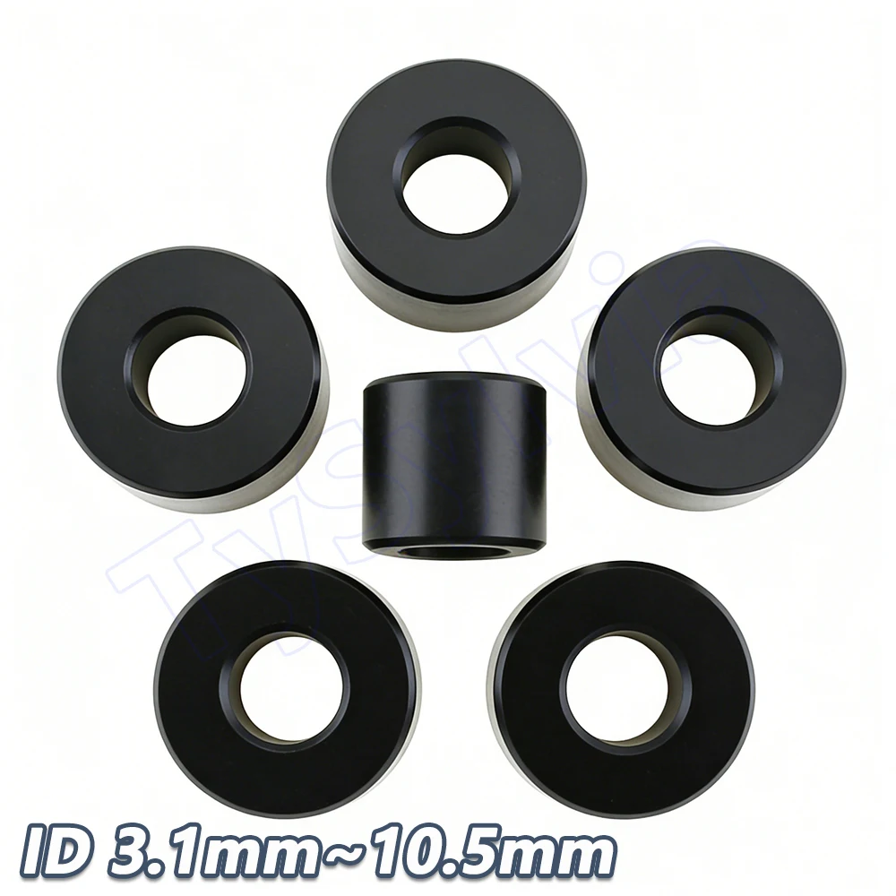 

Black POM Plastic Round Bushing M3.1-M10.5 Non-Threaded Washer Hollow Gasket Spacer Sleeve OD 6-20mm Height 1-20mm