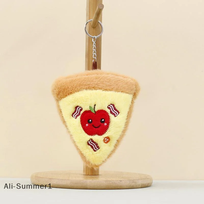 【E】 Cartoon Zoet Schattig Brood Pluche Sleutelhanger Cartoon Gesimuleerd Voedsel Gevulde Pop Hanger Rugzak Decoratie Accessoires Geschenken