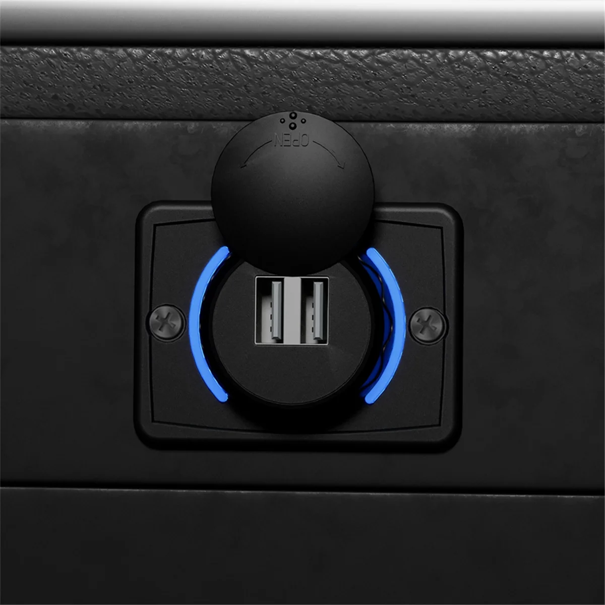 

ABNJ Быстрая USB-розетка 5 В, двойной USB-разъем, 5 В, 3,1 А, автомобильные розетки с водонепроницаемой крышкой, вращающаяся крышка, светодиодная подсветка