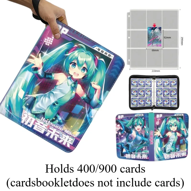 400-900-pz-raccoglitore-per-carte-hatsune-miku-con-4-9-scomparti-collezioni-anime-porta-carte-con-doppia-cerniera