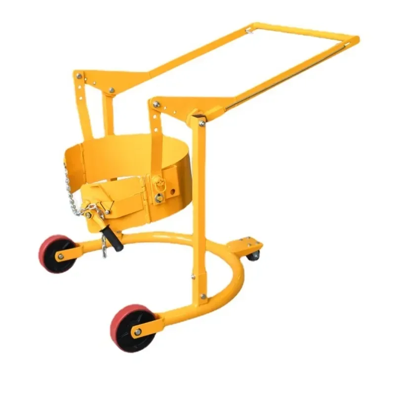 Multifunctional oil drum flipper push hydraulic oil drum dump truck manual lifting oil drum transport truck