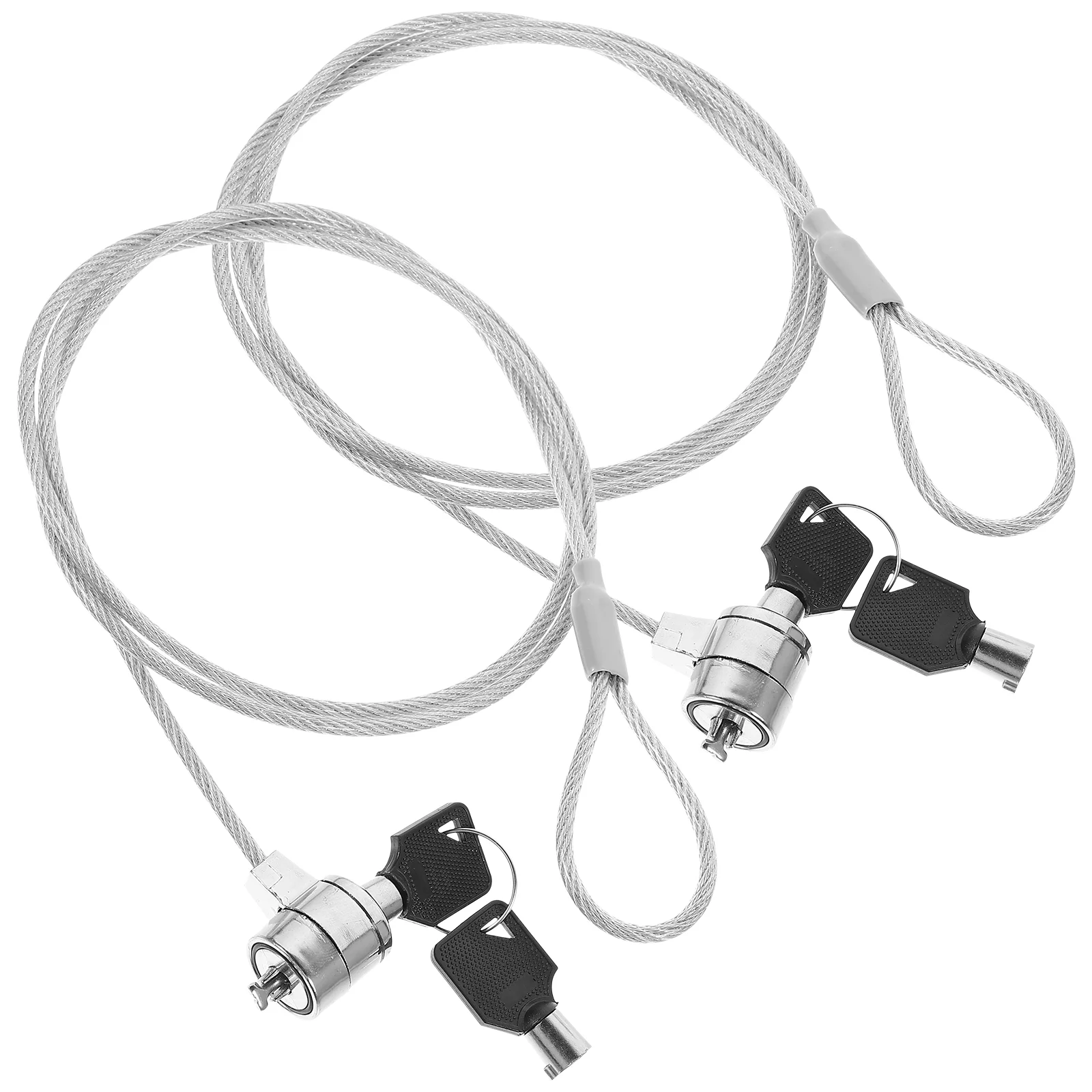 

2 Sets Laptop Lock Cable for Notebooks Computer Supply Security Locks and Alloy Keyed Office The
