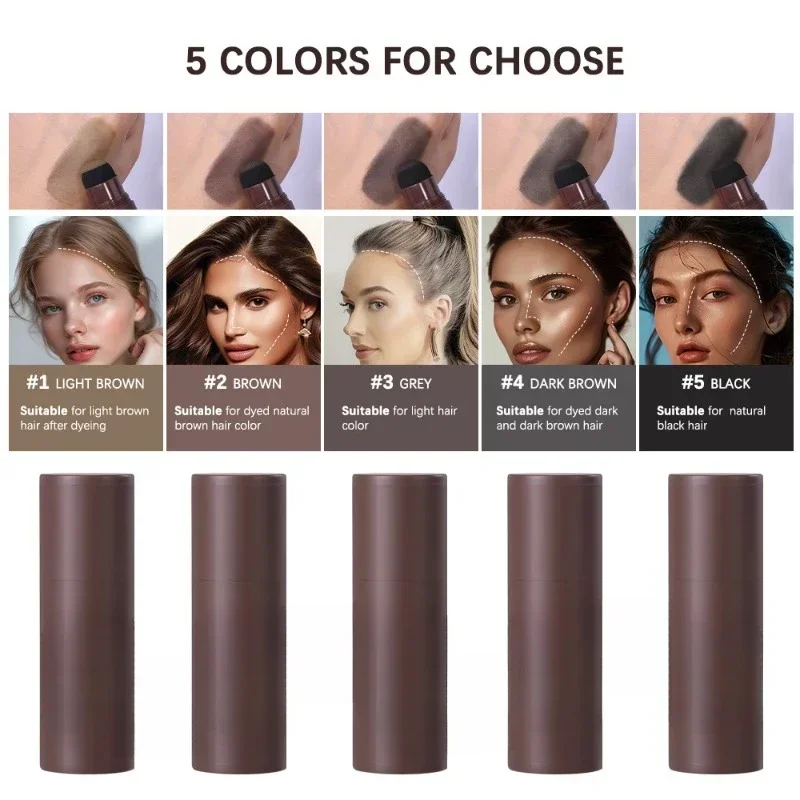 ปากกาคอนซีลเลอร์เส้นผมและรากกันน้ํา – การปกปิดสีเทาทันทีพร้อมแป้งผสมง่ายสําหรับเพิ่มเส้นผมปกติ