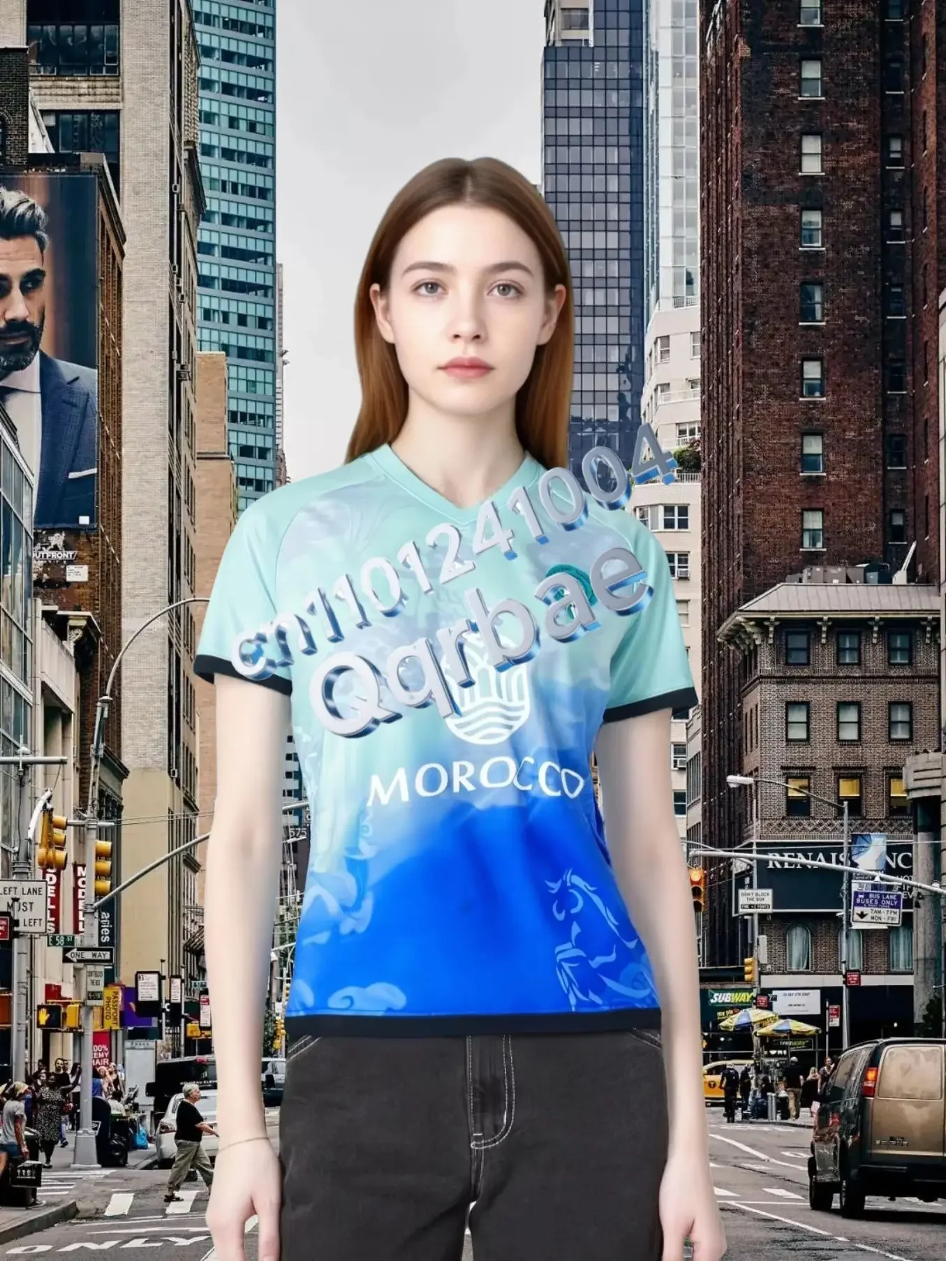 

Morocco New Season Football Club Men's and Women's Plus Size Jerseys Fans Sports Breathable Quick-drying Motorcycle T-shirt