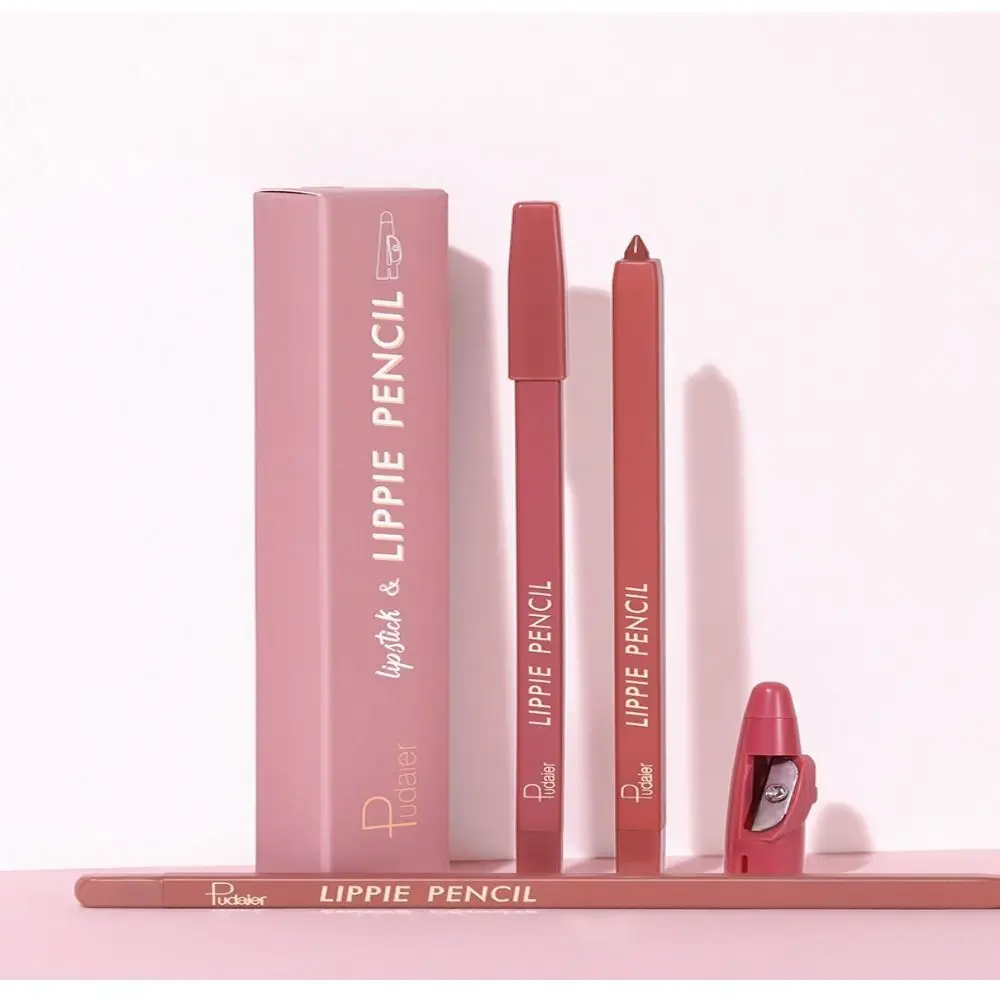 Waterproof Nude Pink Lip Liner Non-stick Cups 3D Lips Contouring Lipliner Moisturising Smooth Makeup Pen