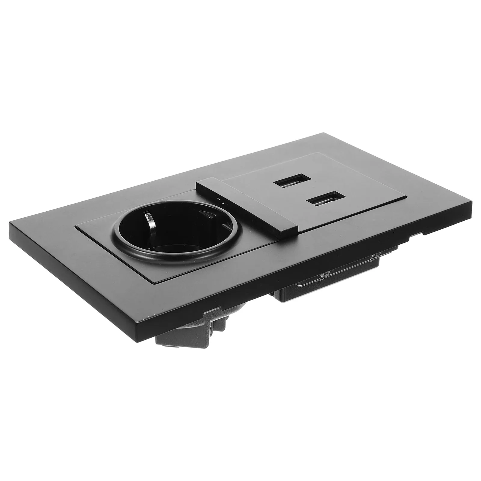 

Dual Usb Wall Socket European Standard 86-Type Panel 2100Ma Two-Pronged Outlet For Home Hotel Use Charging