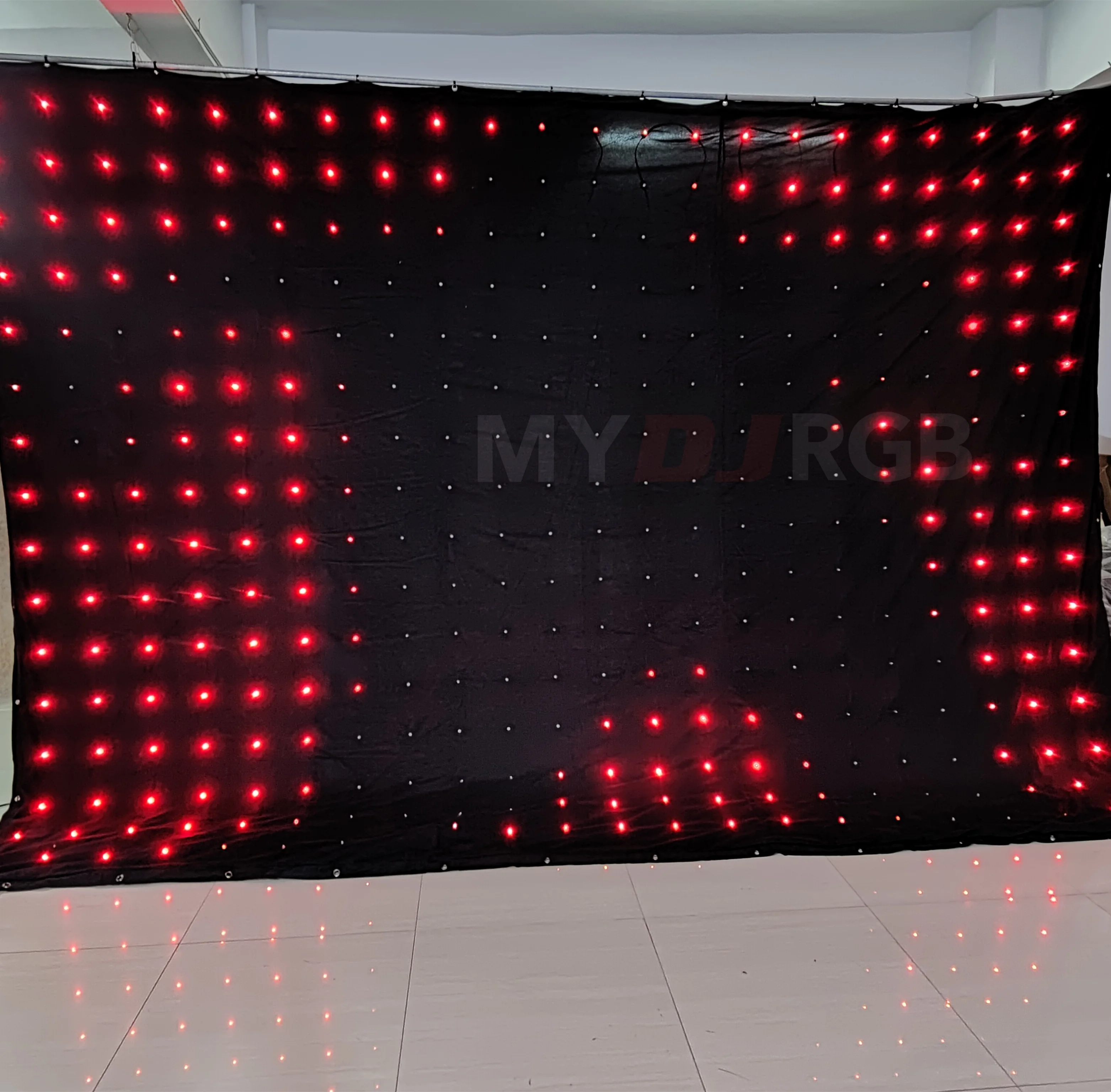 P18 3M X 4M Đèn LED Video Vải DJ Nhìn Xuyên Màn, DMX LED Nhìn Xuyên Màn, linh Hoạt Màn Hình Hiển Thị Đèn LED Video Màn, LED DJ Sân Khấu Phông Nền