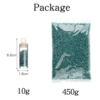 Louleur 銀色內芯管狀捷克玻璃珠,適用於珠寶製作、包包、服裝縫紉、DIY手鍊等,批發 10 最佳銷售 管珠 - №9